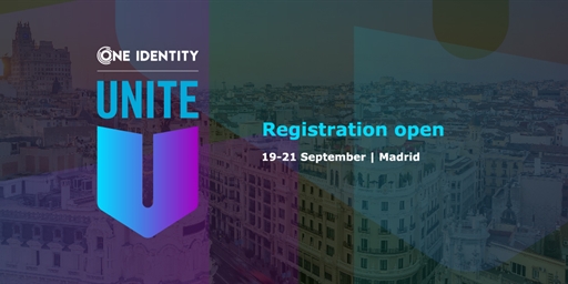 One Identity UNITE 2023 – Madrid: Registration is now open!