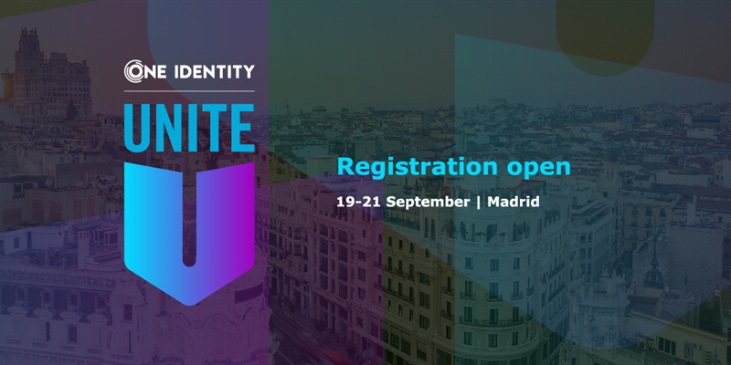 One Identity UNITE 2023 – Madrid: Registration is now open!