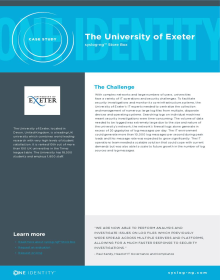 Customer reference: The University of Exeter