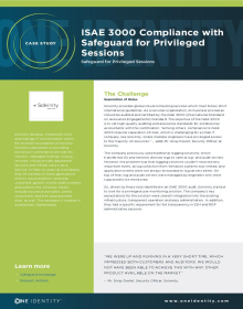 ISAE 3000 Compliance with Safeguard for Privileged Sessions