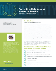 Preventing Data Loss at Ankara University