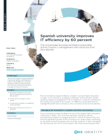 The Universidad Europea de Madrid: Spanish university improves IT efficiency by 60 percent