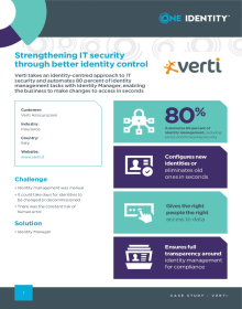 Strengthening IT security through better identity control
