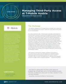 T-Mobile Austria Manages Third-Party Privileged Access with Safeguard for Privileged Sessions