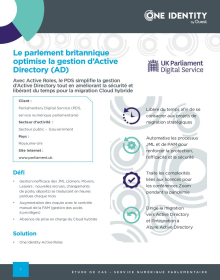 Le parlement britannique optimise la gestion d’Active Directory (AD)