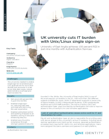 University of East Anglia: UK university cuts IT burden with Unix/Linux single sign-on