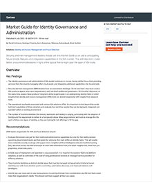 2022 Gartner® Market Guide for Identity Governance and Administration 