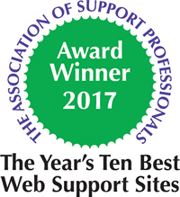 2017 Association of Support Professionals (ASP) Ten Best Web Support Sites Award