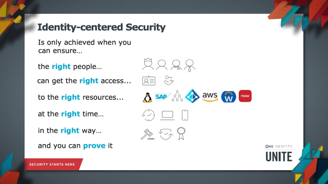 Basics of Identity-Centered Security | One Identity UNITE