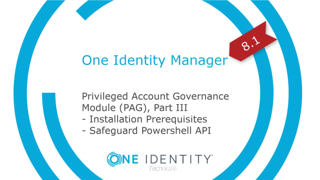 One Identity Manager | Privileged Account Governance #9 | Installation Prerequisites