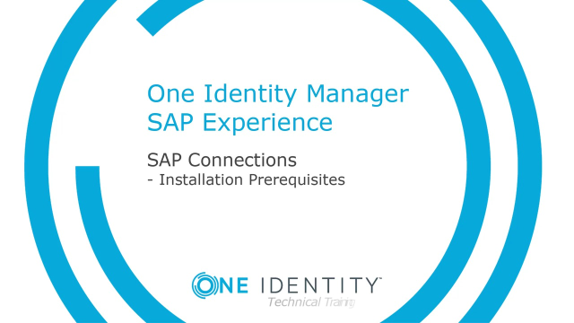 One Identity Manager SAP Experience #11 Installation Prerequisites and SAP Transports